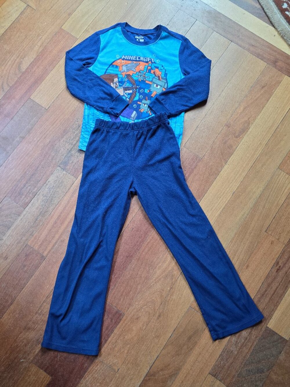 Minecraft Boys Pajama Set Size 8